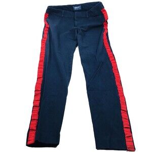 Old Navy Long Pixie Pants In the Navy Blue Red Stripe 8 Mid